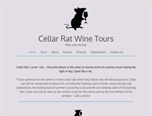 Tablet Screenshot of cellarratwinetours.com